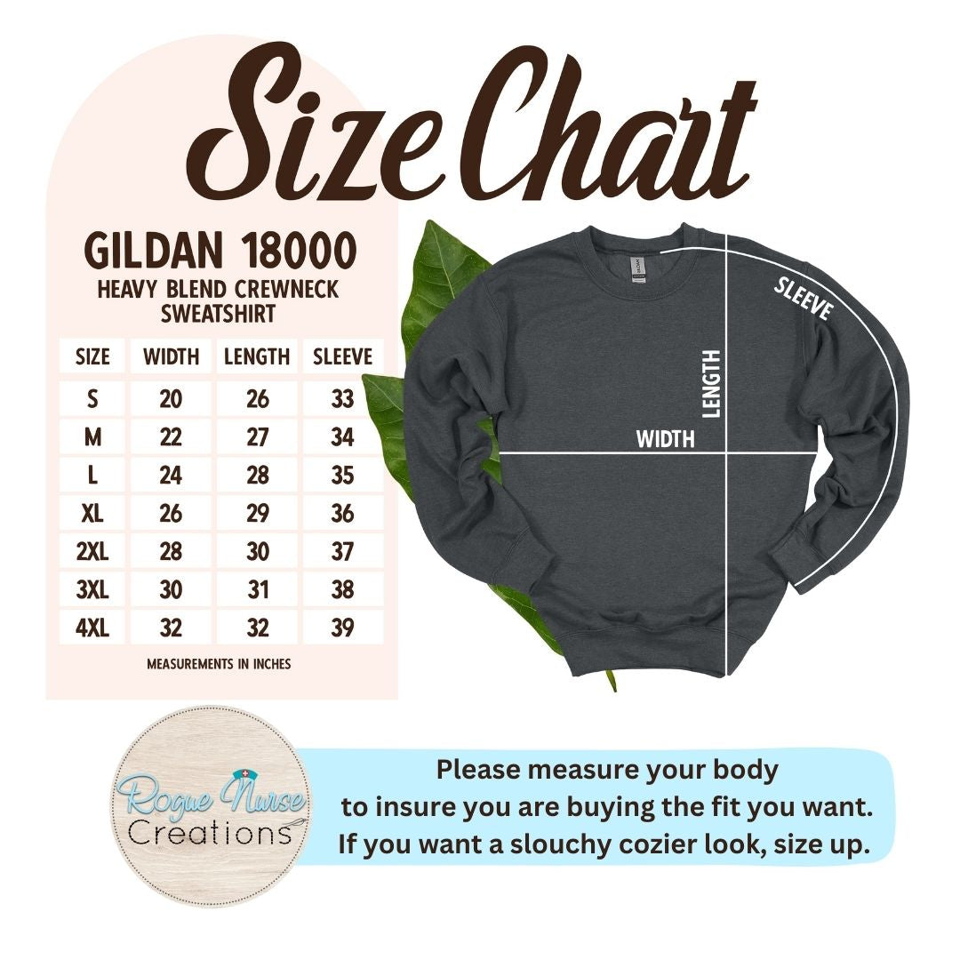 Black Glitter Appliqué Emergency Nurse Embroidered Sweatshirt, Black Pullover Sweater with Custom Color Embroidered Emergency Specialty.