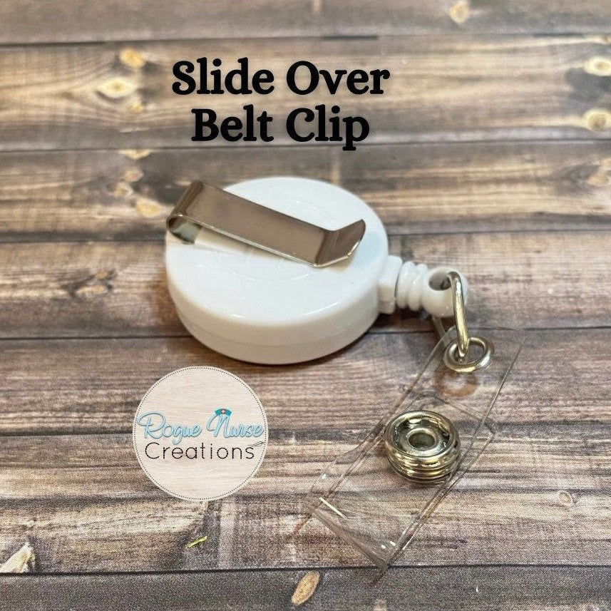 Teal Blue Bandaid, Shiny Glitter Retractable Badge Reel, Name Badge Holder, Badge Buddy, ID Badge Reel