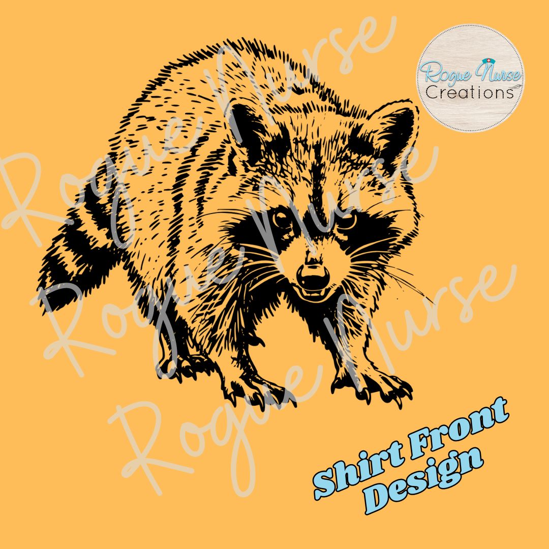 On My Way To Make The Vibe Weird Raccoon Graphic T-Shirt, Black Lettering, Cute Raccoon T-Shirt, Funny Raccoon Vibe Shirt (Copy)