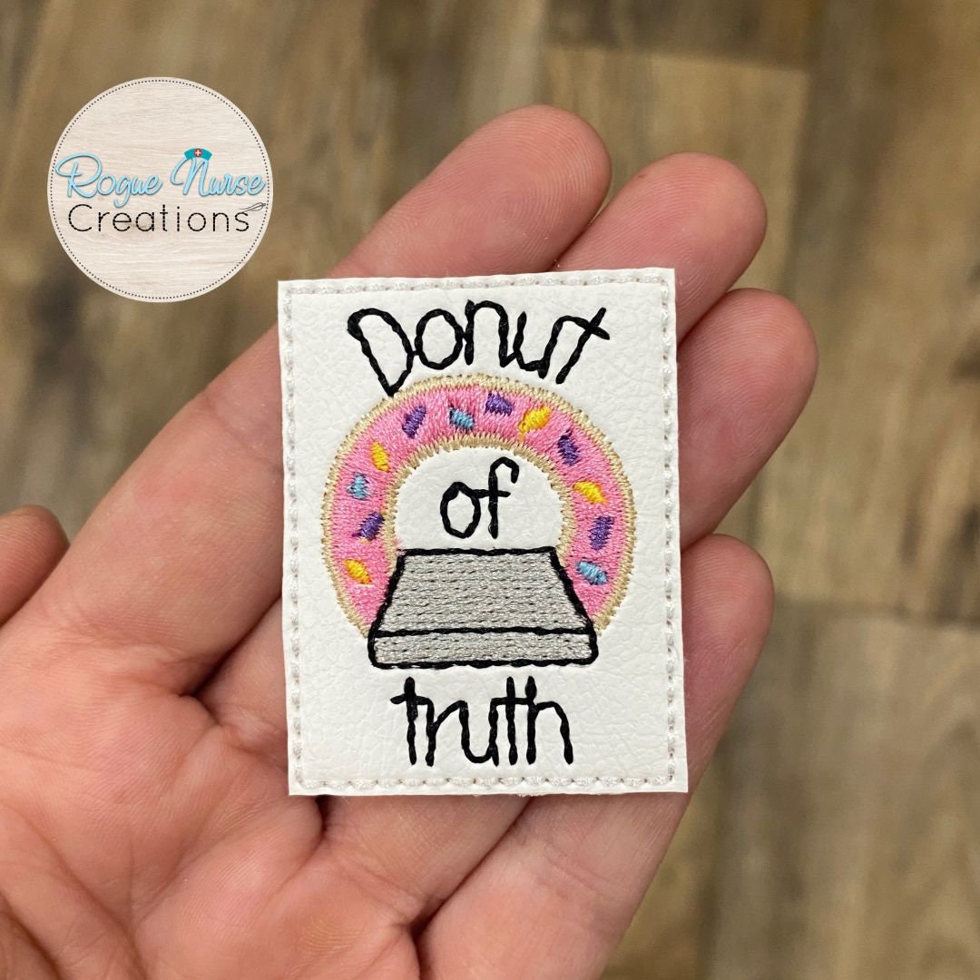 Donut of Truth CT scanner Donut Retractable Badge Reel, Imaging Department Badge Reel, Funny Healthcare Badge Reel, MRI Safe Badge Option